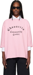 WILLY CHAVARRIA Pink 'Chavarria Community Center' Buffalo T-shirt