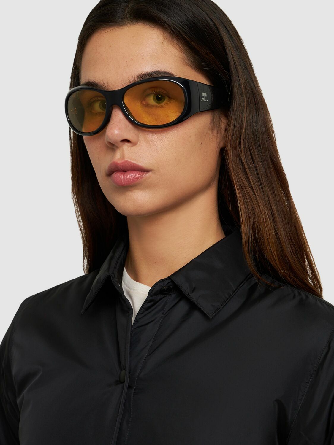 COURREGES Hybrid 01 Round Acetate Sunglasses Courreges