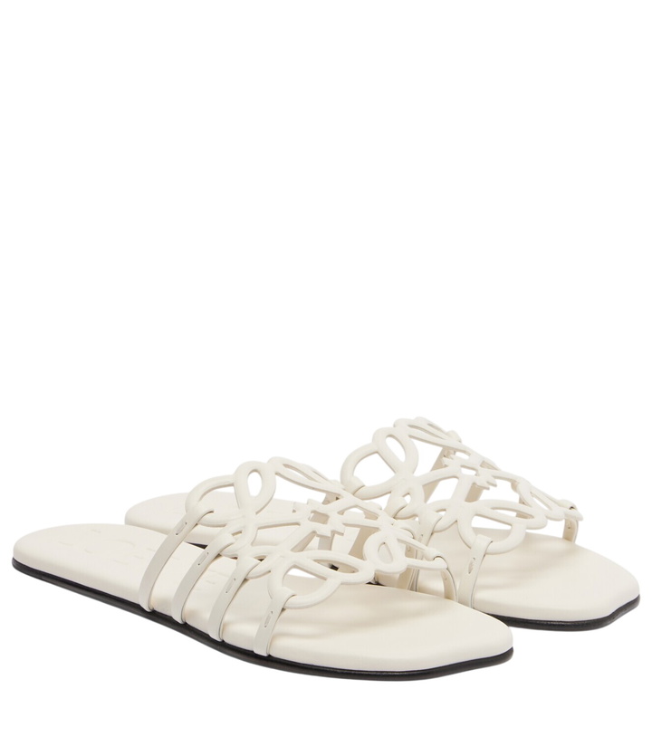 Photo: Loewe Petal Anagram leather slides