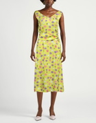 Manila Grace Womens Midi dress Lime in Green