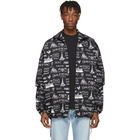 Balenciaga Black and White BB Double Sleeve Jacket