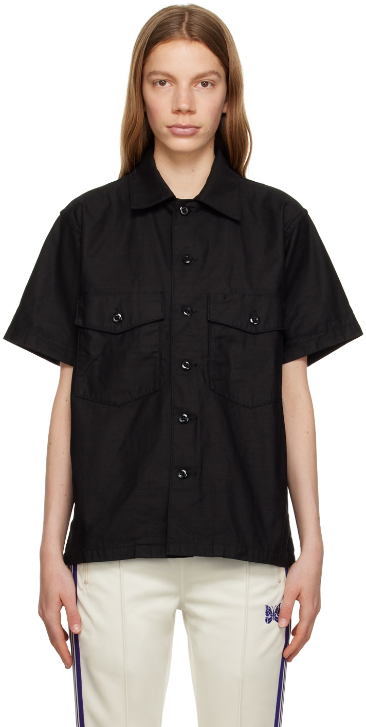 NEEDLES Black Fatigue Shirt Needles