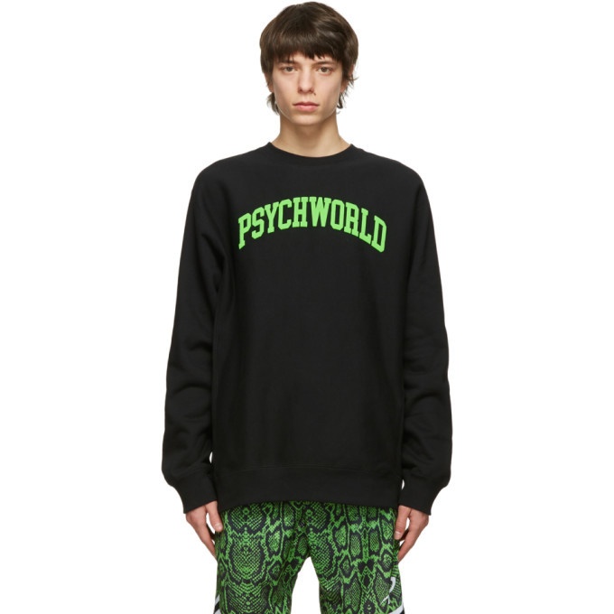 Photo: Psychworld Black and Green College Sweatshirt