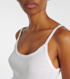 Velvet Iniku cotton-blend pointelle tank top