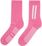 Rick Owens Pink Logo Socks