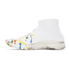 Maison Margiela White Paint Splatter Sock Sneakers