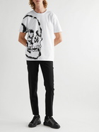 Alexander McQueen - Minimal Skull Printed Cotton-Jersey T-Shirt - White