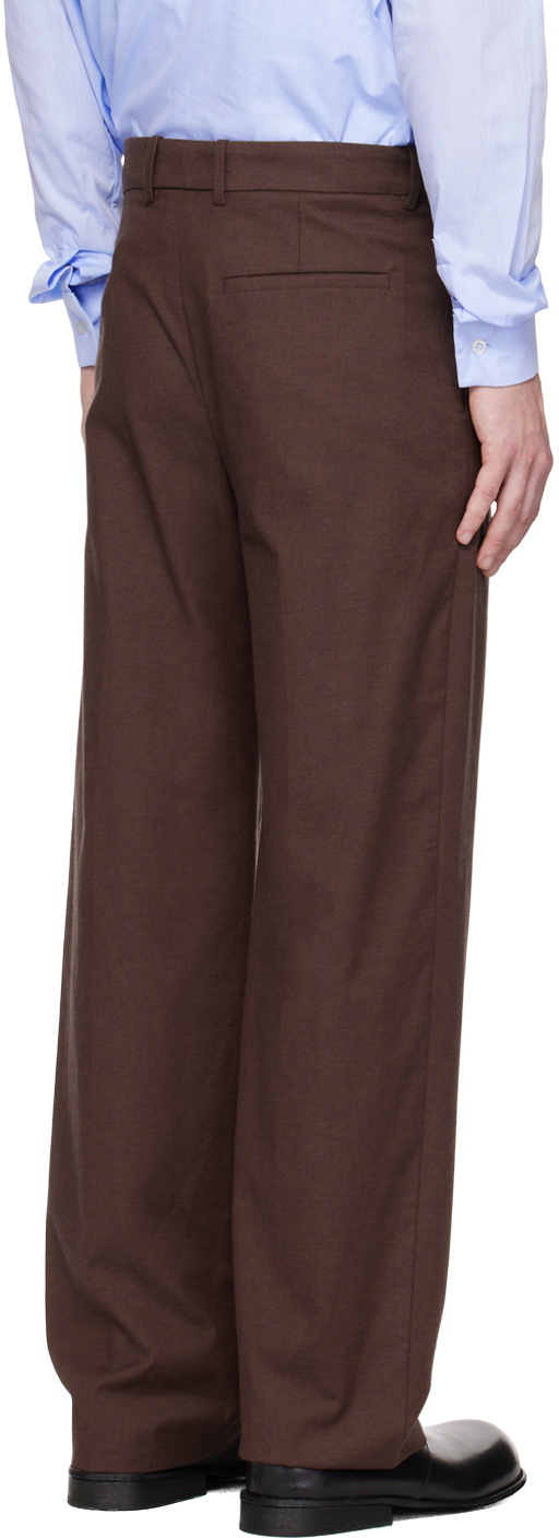 Carlota Barrera Brown Pleated Trousers