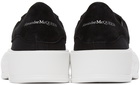 Alexander McQueen Black & White Deck Plimsoll Sneakers