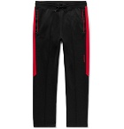 Givenchy - Logo-Detailed Striped Jersey Sweatpants - Black