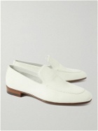 Manolo Blahnik - Truro Full-Grain Leather Loafers - White