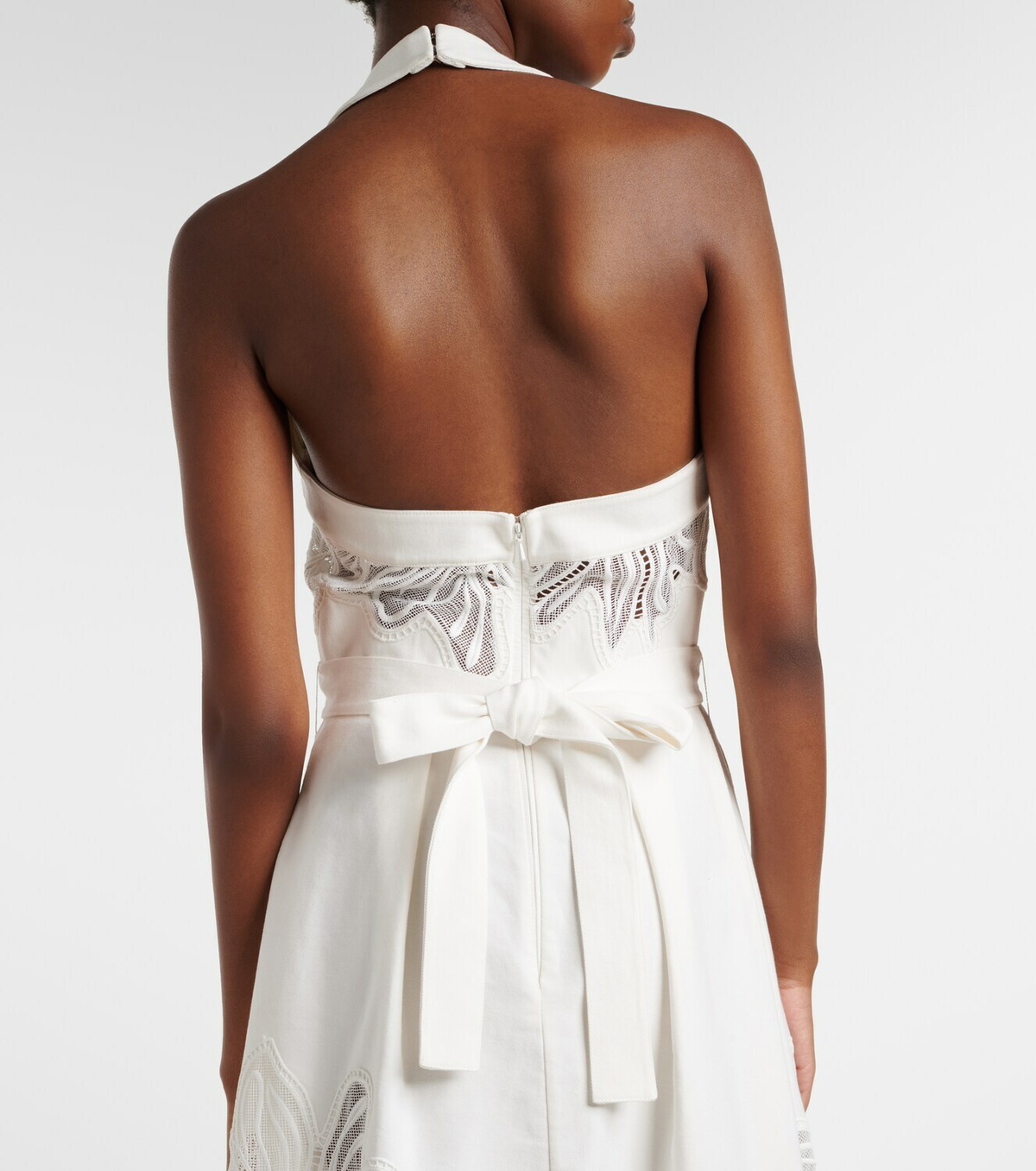 Elie Saab Embroidered halterneck cocktail dress