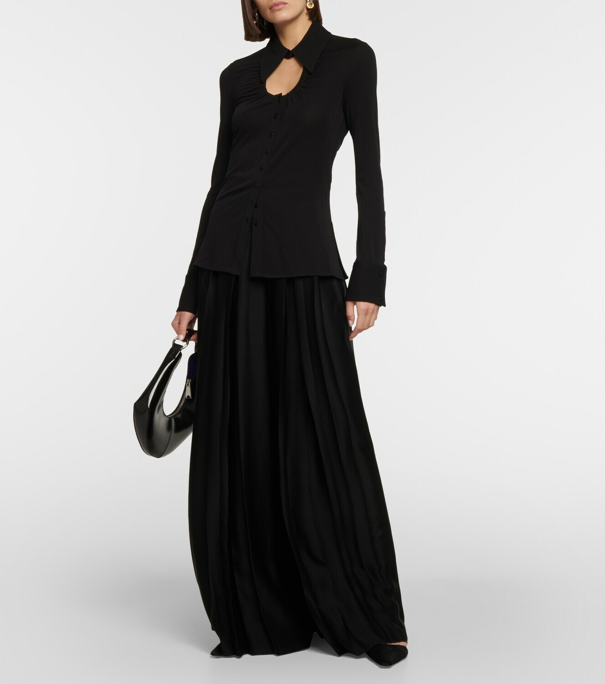 Proenza Schouler White Label cutout jersey top