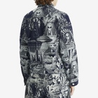 No Problemo Men's Apocalypse Jacquard Trucker Jacket in Blue