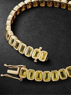 42 Suns - 14-Karat Gold Yellow Sapphire Tennis Bracelet - Yellow