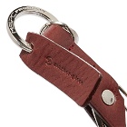 Master-Piece Men's Oil Leather Keyring in Wine