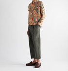 BODE - Housatonic Havana Camp-Collar Printed Silk-Crepe Shirt - Neutrals