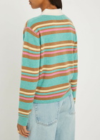 Guest In Residence Striped Cashmere Polo top Stripe