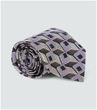 Dries Van Noten - Printed silk tie