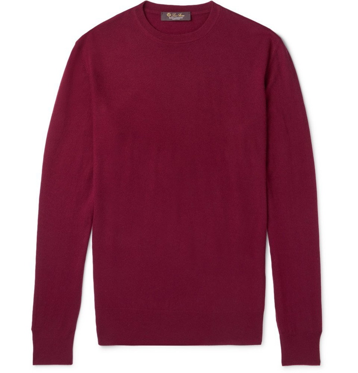 Photo: Loro Piana - Slim-Fit Baby Cashmere Sweater - Men - Burgundy