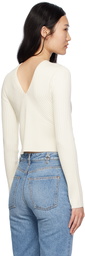 Chloé White V-Neck Cardigan