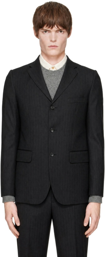 Photo: Comme des Garçons Homme Deux Black Pinstripes Blazer