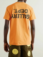 Gallery Dept. - Logo-Print Cotton-Jersey T-Shirt - Orange