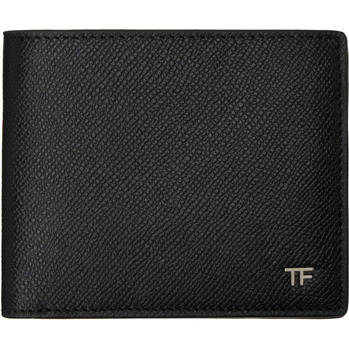 TOM FORD Black Small Grain Leather Bifold Wallet