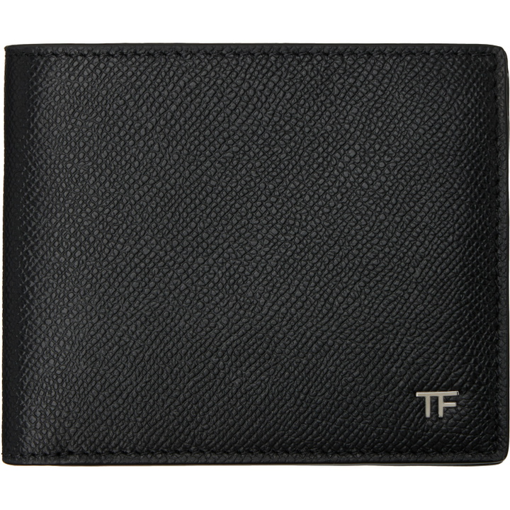 Photo: TOM FORD Black Small Grain Leather Bifold Wallet