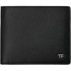 TOM FORD Black Small Grain Leather Bifold Wallet