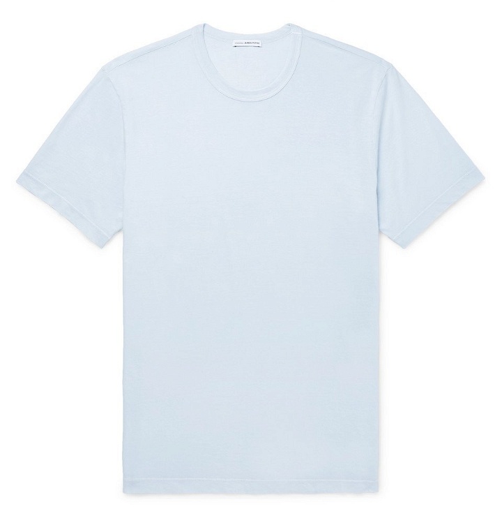 Photo: James Perse - Combed Cotton-Jersey T-Shirt - Men - Blue