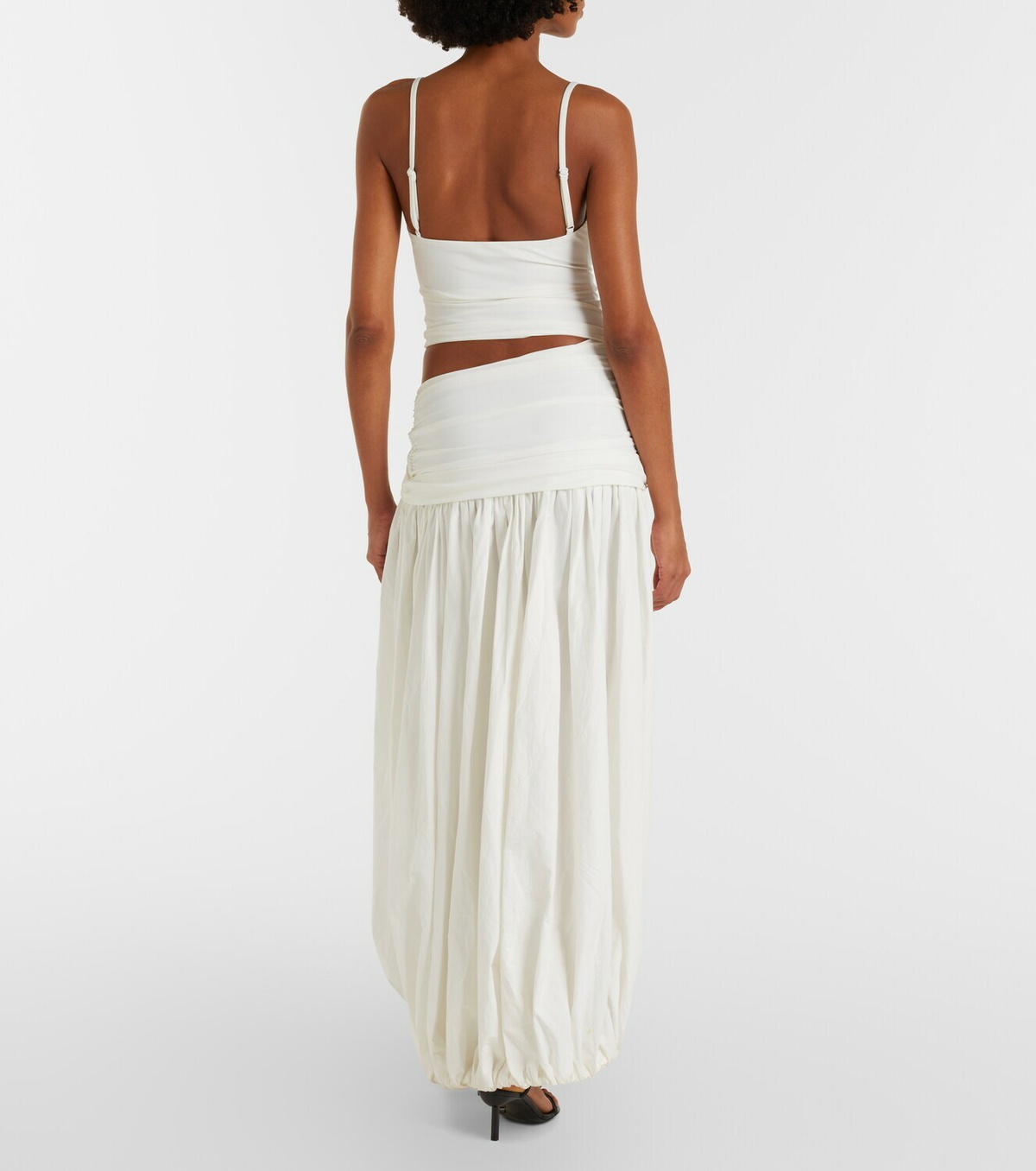 Christopher Esber Orbit cutout ruched jersey maxi dress