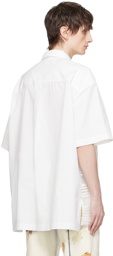 Feng Chen Wang White Paneled Shirt