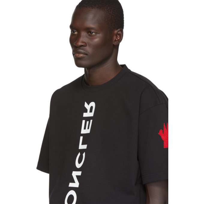 Moncler Grenoble Black Maglia Logotype T-Shirt Moncler Grenoble