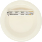 VETEMENTS Off-White Security Tag Brooch
