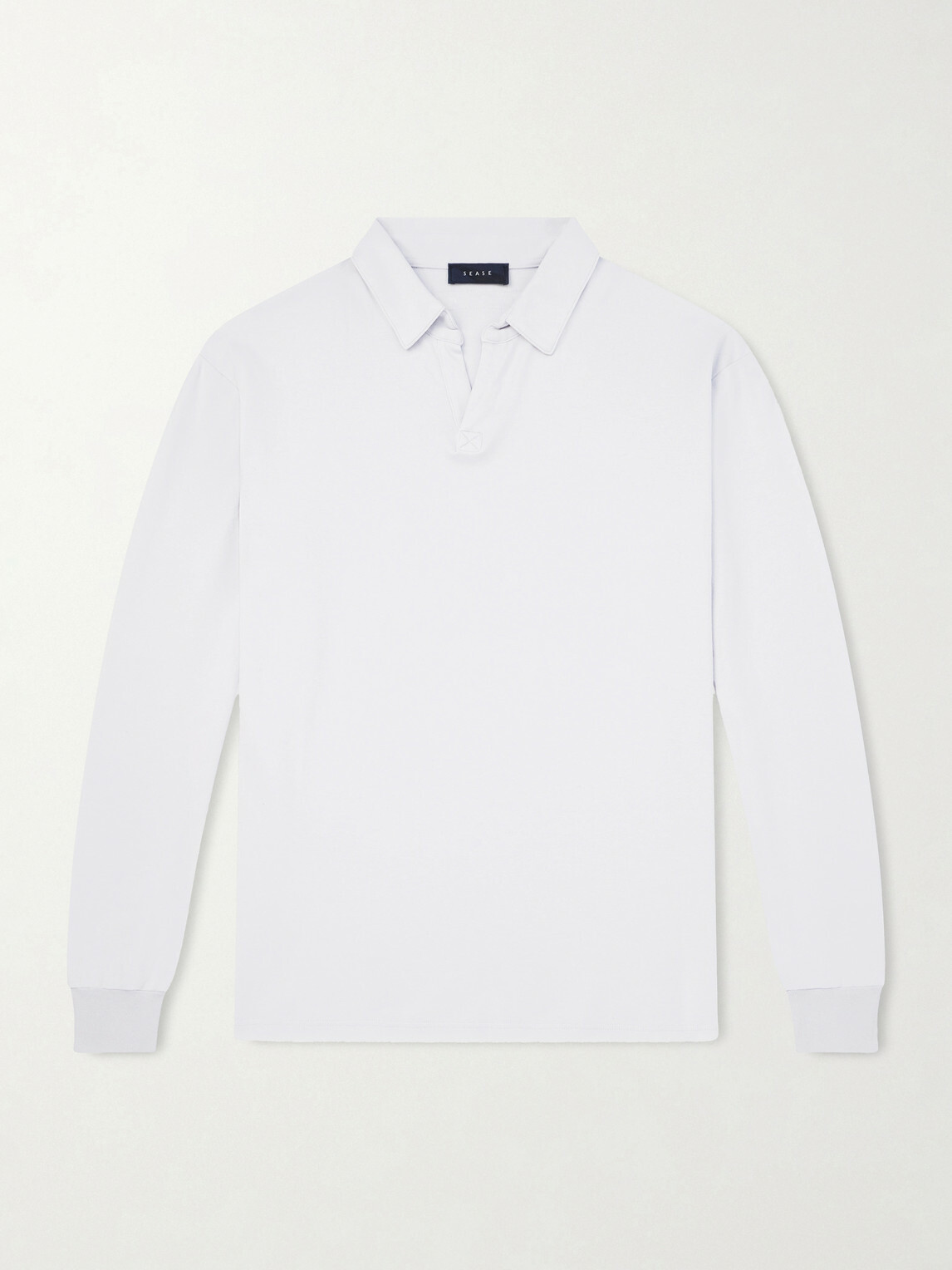 SEASE - Supima Cotton-Jersey Polo Shirt - Gray