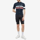 Rapha Men's Brevet Jersey in Dark Navy/High-Vis Pink/White