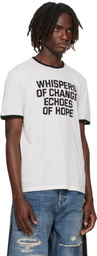 Ann Demeulemeester Black & White Save the Children Edition Aimar Standard T-Shirt