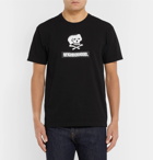 Neighborhood - Printed Cotton-Jersey T-Shirt - Black