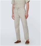 Frescobol Carioca Mendes linen-blend straight pants