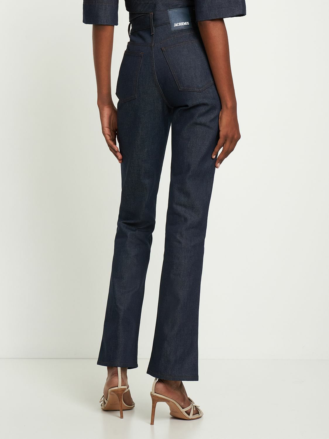 デニム・ジーパン JACQUEMUS Woman Jeans Black PAW00609AD00039 990 JACQUEMUS Jeans LE DE-NIMES LARGE in 990 black