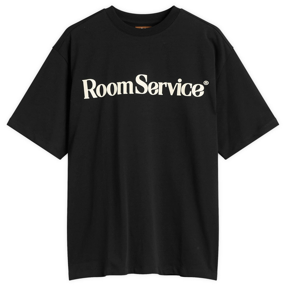 Late Checkout Men's Room Service T-Shirt in Black