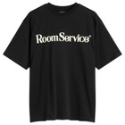 Late Checkout Men's Room Service T-Shirt in Black