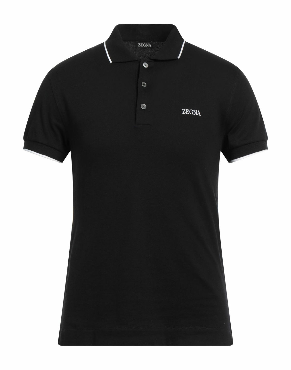 Zegna Mens Polo shirt in Black