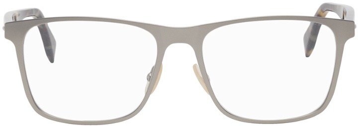 Photo: Fendi Silver & Tortoiseshell Modified Square Demo Glasses