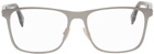 Fendi Silver & Tortoiseshell Modified Square Demo Glasses
