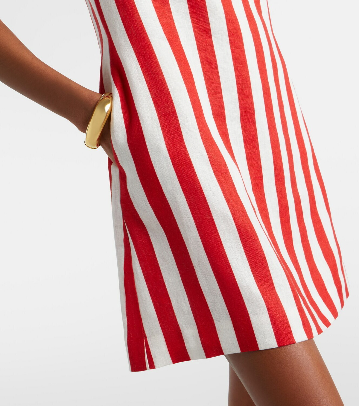 Posse Alice striped linen minidress