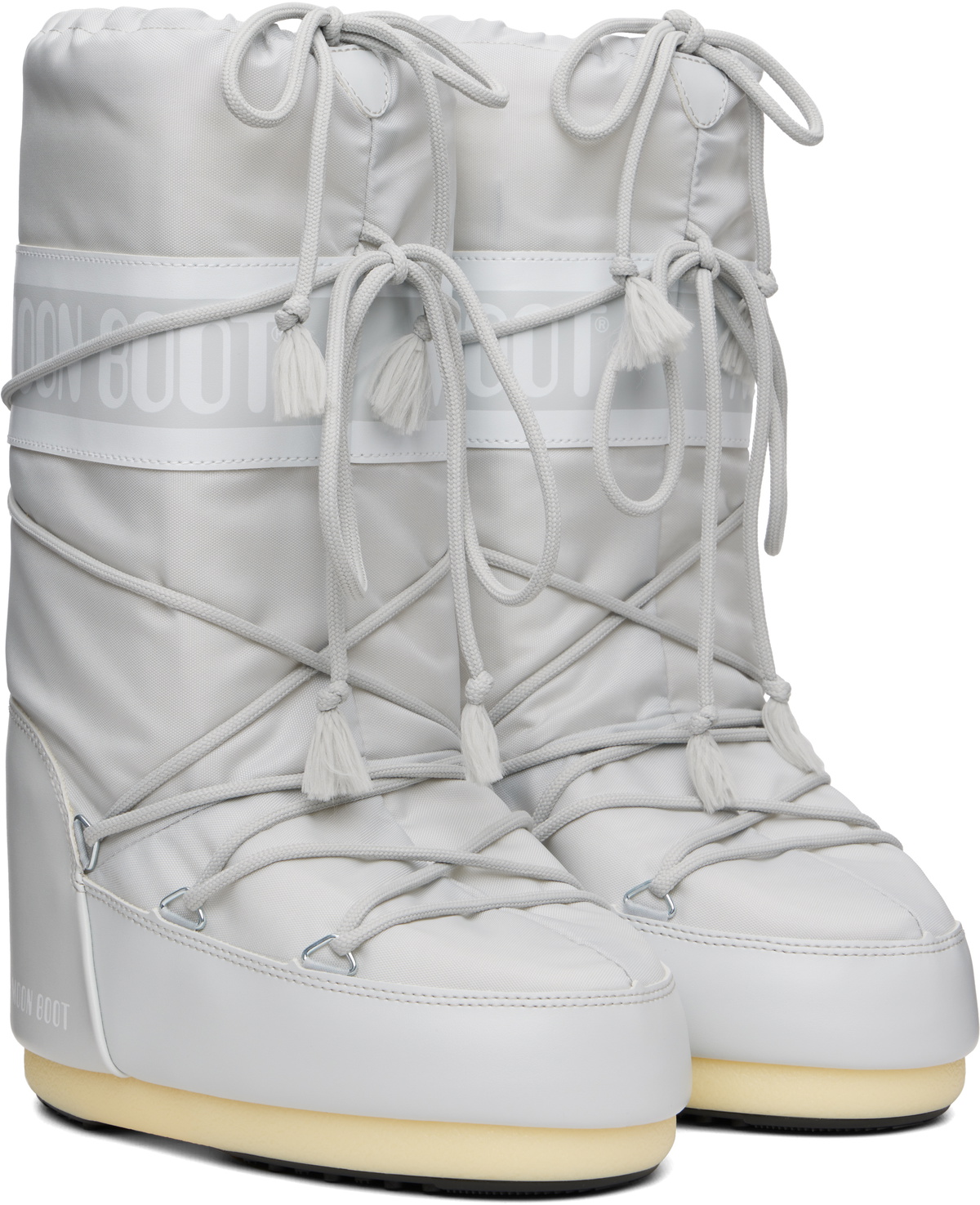 Moon Boot Gray Icon Nylon Boots