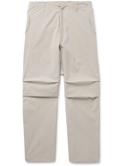 Auralee - Finx Washed Cotton-Ripstop Drawstring Trousers - Gray