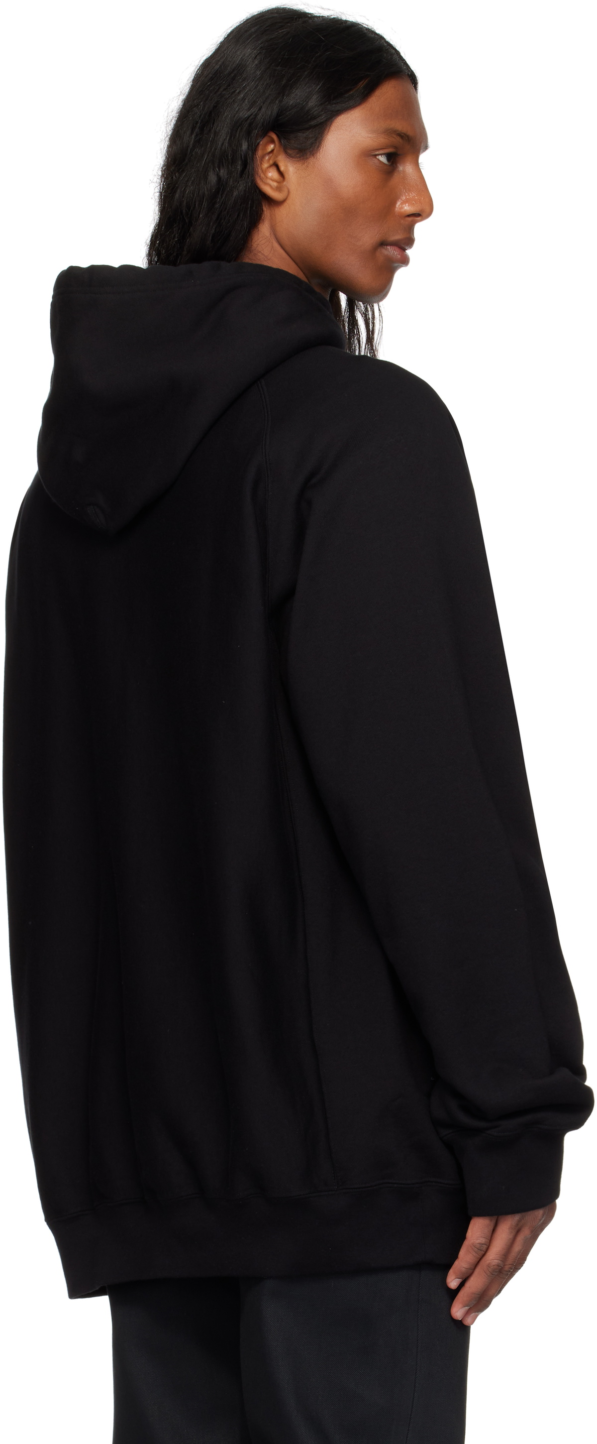 TAKAHIROMIYASHITA TheSoloist. Black Oversized 'Plainsong' Hoodie